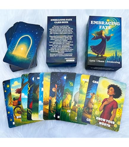 Terra Qi Goddess Oracle | Gold Foil 44 Card Deck with