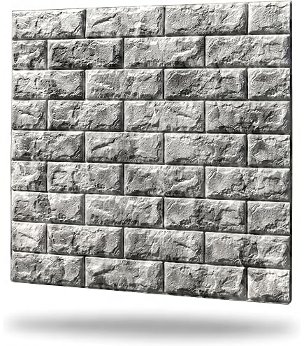 Amazon.co.jp: [YXSNG] 3D 壁紙 10pcs レンガ調 DIYクッション シール