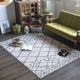 ＲＵＧＳ‐ＦＡＣＴＯＲＹ 玄関マット 室内 ウィルトン織り リップル (モロッコ アイボリー, 140x200cm)