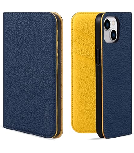 Amazon | HanaRo iPhone14 ﾈｲﾋﾞｰ×ｱｲﾎﾞﾘｰ バイカラー 本革