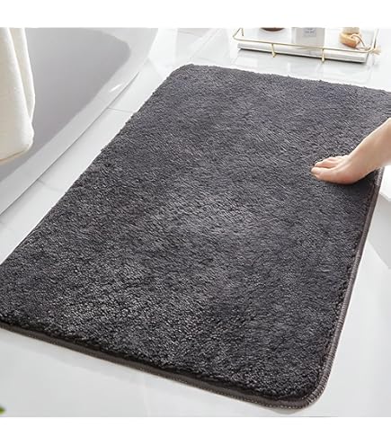 ☆メモリーフォームバスマット 90cmx60cm コーラルフリース 浴室ラグ Amazon｜uxcell メモリーフォームバスマット 90 cm x 60 cm