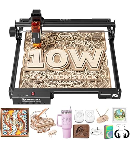 Amazon | ATOMSTACK P7 M40レーザー彫刻機、カッター、40W、ポータブル