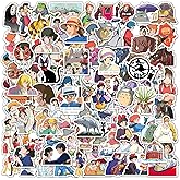 Studio Ghibli Stickers 100 Pack, Hayao Miyazaki Anime Vinyl kawaii Stickers and Decals, Cute Ghibli Studio Stickers for Lapto