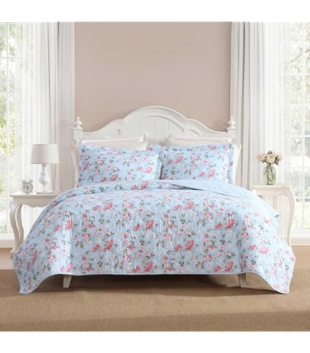Amazon｜[Laura Ashley] ローラアシュレイ ベッドカバー ダブル