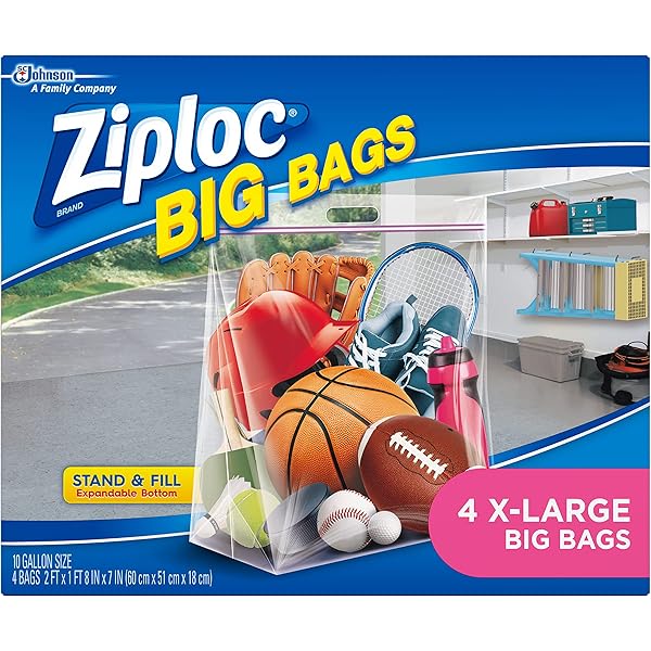 Amazon.co.jp: Ziploc XL HD ビッグバッグ(4袋): ドラッグストア