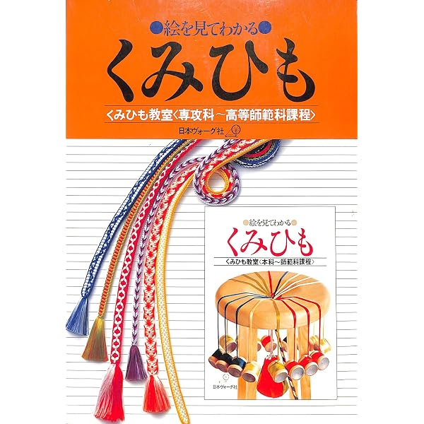 絵を見てわかる くみひも 専攻科 高等師範科課程 教室 本 1978 酒井愛子 絵を見てわかるくみひも―楽しくできる丸台・角台・綾竹台 | 酒井愛子