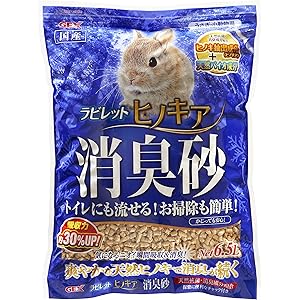 ジェックス ラビレット ヒノキア消臭砂6.5L トイレに流せるヒノキのトイレ砂 消臭成分配合