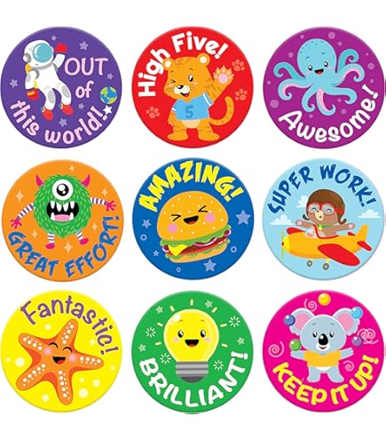 Small Reward Stickers For Kids, 1008 Pc. Sticker Pack For Teachers, Classroom, Small Motivational Class Supplies For Students, Boy Girl Toddler Good On 13 thumbnail image