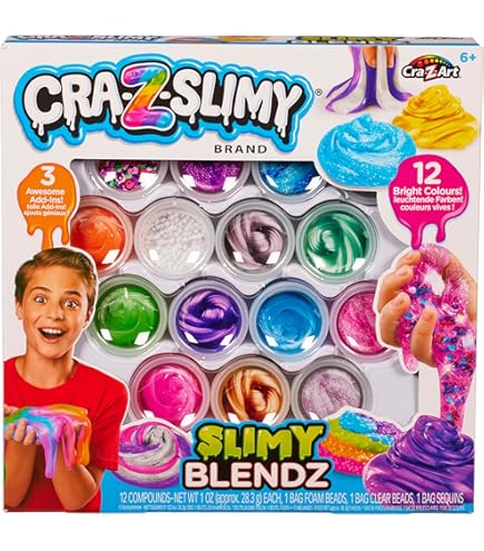 Amazon | Cra-Z-Slimy グリッタースライムセット 4個パック – 3