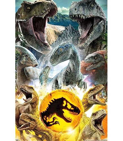 Amazon.co.jp: Trends International ジュラシックパーク3 - 恐竜 壁用