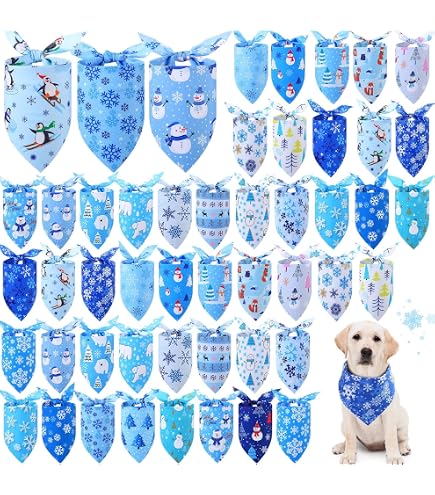 Amazon | Locmeo 犬用サマーバンダナ 32個 バルク ハワイアン