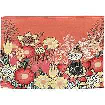 Amazon｜丸眞 ランチョンマット 33×48cm ムーミン 花と一緒に