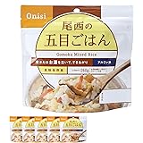 尾西食品 アルファ米 五目ごはん 100g×5袋 (非常食・保存食)
