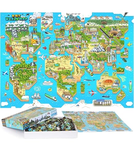Amazon.co.jp: 1000ピース ジグソーパズル 世界地図 6000-0557 : おもちゃ