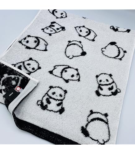 Amazon.co.jp: 近沢レース 限定タオルハンカチ パンダ ドット柄