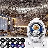 10種類映画フィルム プラネタリウム 家庭用 本格的 子供 人気 星空 天の川 星 月 星雲 銀河 広範囲投影 HDズーム飛行船投影ライト ベッドサイドランプ 間接照明 タイマー機能付き 360度回転 授乳ライト ナイトライト 寝かしつけ用 誕生日 