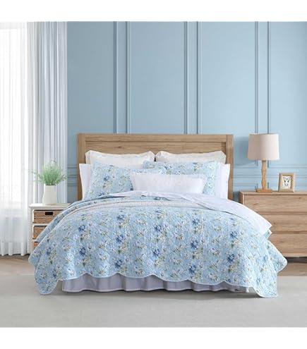 Amazon｜[Laura Ashley] ローラアシュレイ ベッドカバー ダブル