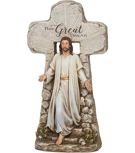 Amazon.co.jp: 十字架の上の死後のイエス 像 | 聖墳墓のキリスト像
