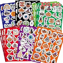 Amazon | DARNYI ハロウィン シール 320枚 大量 ハロウィン ステッカー