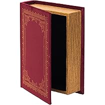 【6666】デンマークヴィンテージ小物入れ Amazon.co.jp: 装飾ヴィンテージブック型小物入れ - レッド