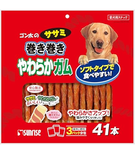 Amazon.co.jp: ゴン太のササミ巻き巻き ガム 41本 : ペット用品