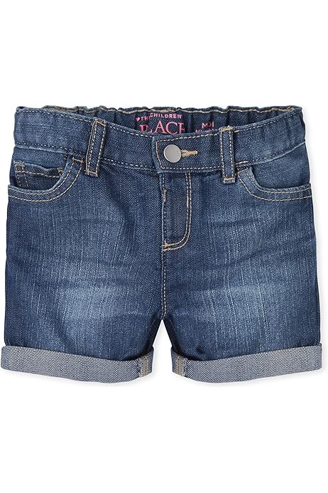 Toddler Girl Shorts Baby And Toddler Girls Midi Jean Shorts BLUE