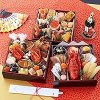 【盛付済 おせち 解凍不要】笑顔の食卓 匠 京都祇園 料亭「岩元」監修おせち 匠 [三段重 45品目 約3～4人前] 12/29～31お届け(お届け希望日指定不可)