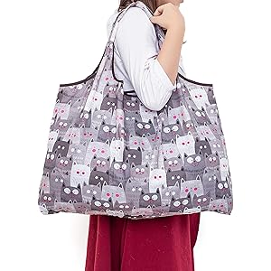 Ranoki エコバッグ 折りたたみ 買い物袋 防水素材 大容量(HBD-057)