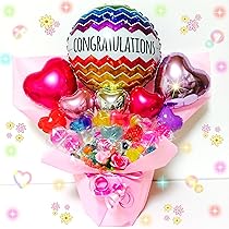 Amazon | 【ピンク】キャンディー20本 カラフル キャンディブーケ