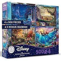Amazon.co.jp: Disney クラシックパズルセット 500ﾋﾟｰｽ×4【塔の上の