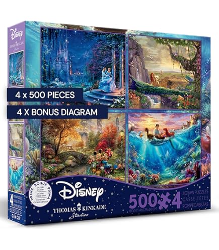 Amazon.co.jp: Disney(ﾃﾞｨｽﾞﾆｰ) ｸﾗｼｯｸﾊﾟｽﾞﾙｾｯﾄ 500ﾋﾟｰｽ×4 【ﾗｲｵﾝｷﾝｸﾞ