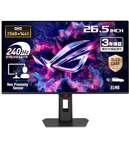Amazon.co.jp: AOC Agon Pro 27インチ ゲーミングモニター QD OLED