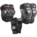 Triple Eight Saver Series Adult/Child Pad Set with Kneesavers, Elbowsavers, and Wrist Savers, for Skate, Bike, and Roller