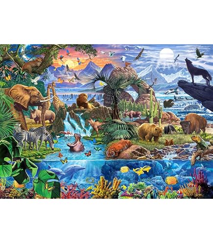 Amazon.co.jp: 6~8歳~8歳~10歳の子供向けパズル - 海洋水中世界 200 