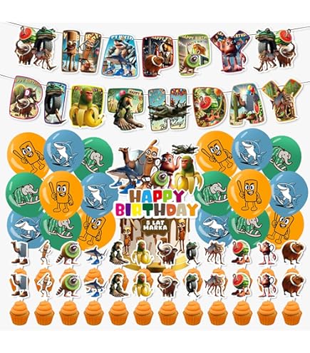 Amazon.co.jp: はたらく細胞 誕生日 飾り付け パーティー セット 漫画