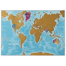 Amazon.co.jp: Maps International 世界スクラッチ水彩マップ