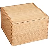 松屋漆器店 白木塗タモ製6.0寸二段重内朱