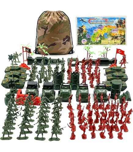 MCPINKY 100PCS Army Men Toy Soldiers, Plastic Soldier Figures Army