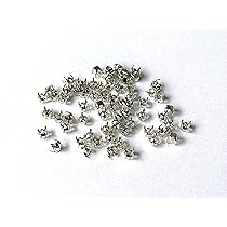 Amazon | DZ022 白K ロジウム 石座 50個入り 円形 3mm石用 台座