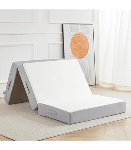 Amazon｜Lazyzizi 折りたたみマットレス 6インチ 低反発素材 三つ折り