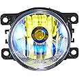 IPF フォグランプ ハロゲン 車用 H8 丸形 直径90mm イエロー 12V用 1個入 車検対応 マルチリフレクター 軽量 ゴールドレンズ 101FLG