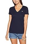 Lacoste Women's Basic V Neck Tee
