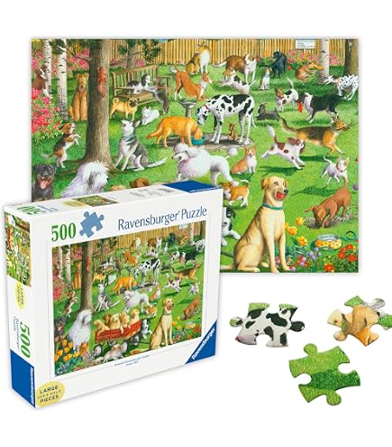 thumbnail image 2 of Ravensburger Precious Porcelain Pups 500 Piece Jigsaw Puzzle - Dog Lover Puzzle Collection 2 of 12