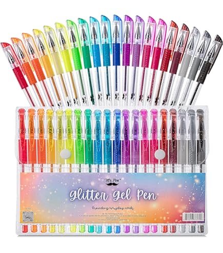 Amazon | ゲルペン 33色ゲルペン 細字カラーペンセット インク40%増量