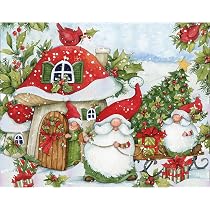 Vermont Christmas Company Weihnachtskarten – 15 Karten + 16 Umschläge Mit Goldfolie, 11,4 X 16,5 Cm