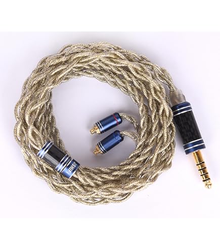 Amazon | 【JSHiFi-Jupiter】MMCX2.5mmリケーブル 4芯金メッキと銀