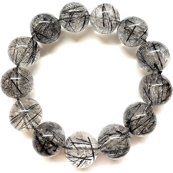 Amazon | theory xyz ルチルクォーツ ブレスレット メンズ 極上