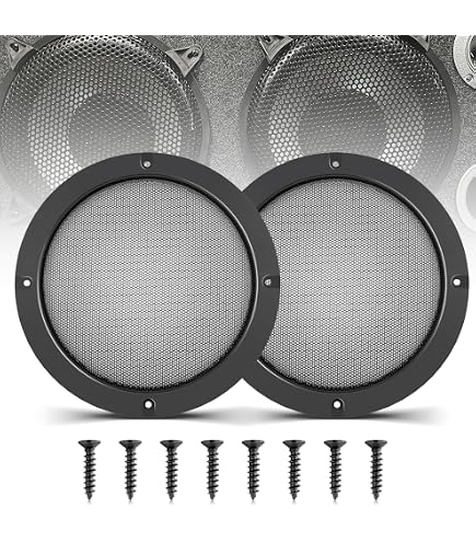Fielect Speaker Dust Cap 115mm/4.5 Inch Diameter Subwoofer Paper Dome Coil Cover Caps 4pcs