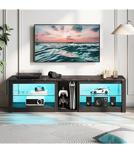 Amazon｜AODK テレビ台 55型対応 ローボード 幅220×奥行35×高さ60cm
