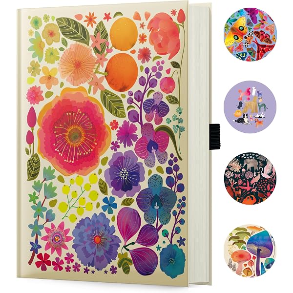Kokonote Botanical Cacti & Succulents A5 Notebook - Journal - Notebooks A5 - Notepads A5 - A5 Notepad - Dotted Notebook A5 - Dotted Journal - Dotted Paper